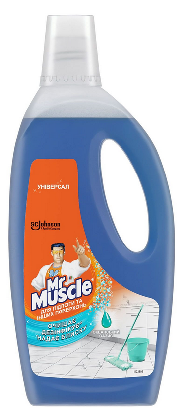 MR.MUSCLE Засіб для миття підлоги універсал Океанський оазис 750мл